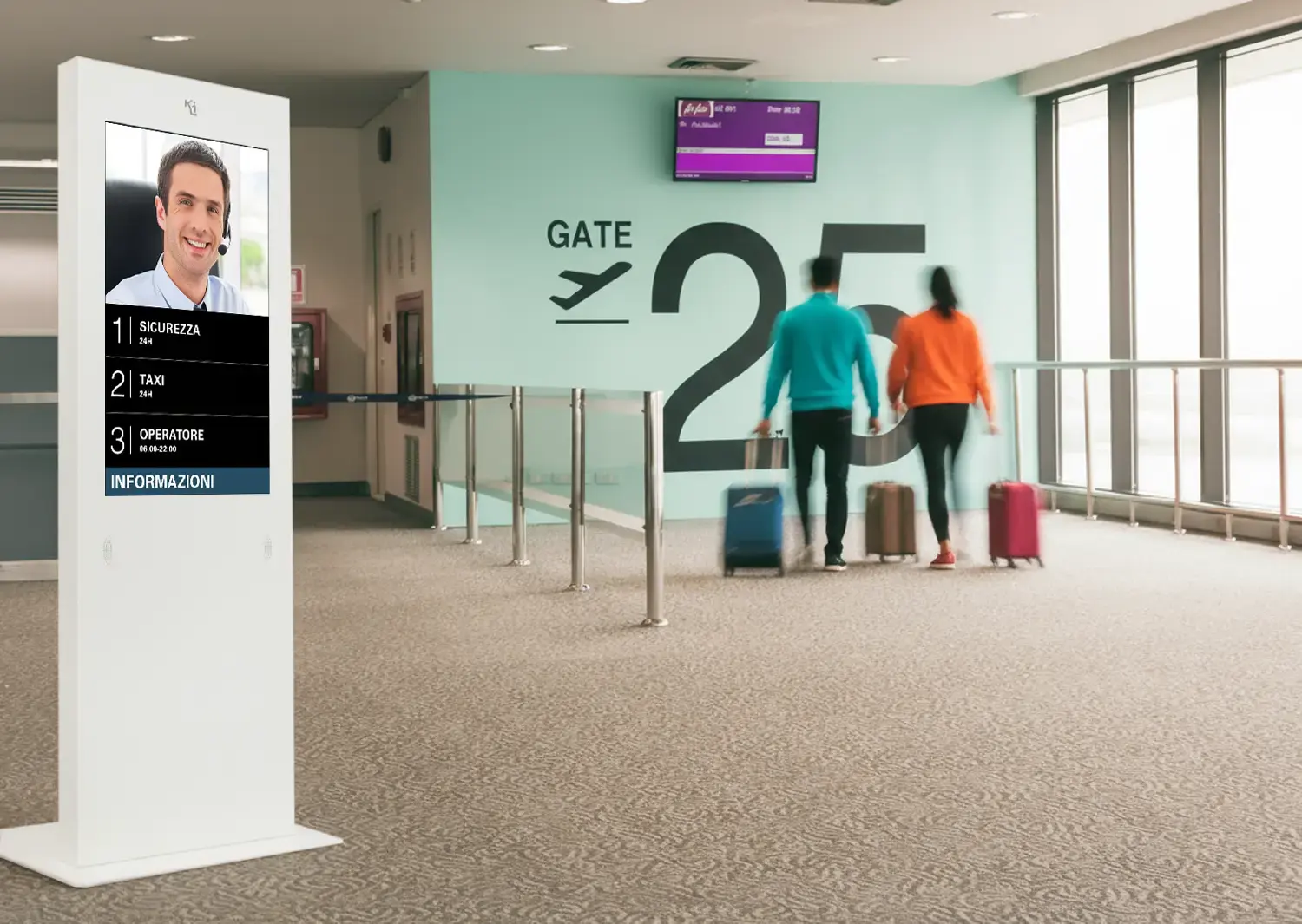 digital videoconcierge, sistema di video sportello, video Help su totem